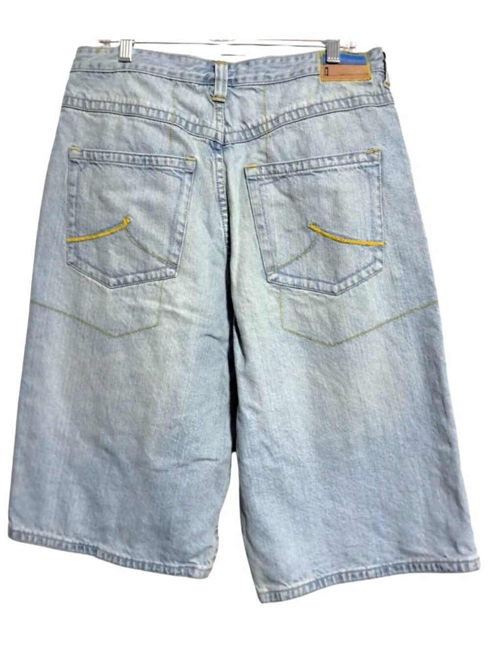 90s Y2k Rocawear Denim Jorts Shorts Mens Size 34 W Loose Fit Light Wash Jean Cot - Picture 4 of 11